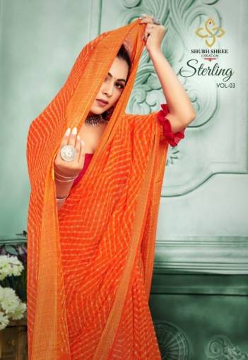 Sterling Vol 3 By Shubh Shree Fancy Casual Wear Saree Collection